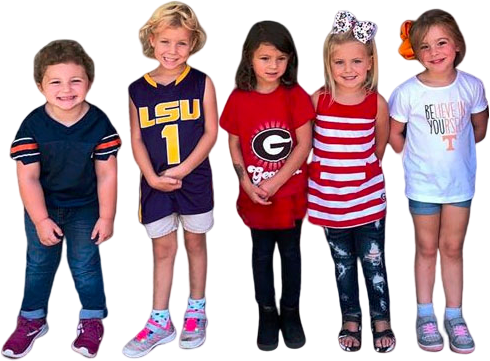 Happy Preschoolers wearing best outfit at a Christian Preschool & Daycare Serving Loganville, GA