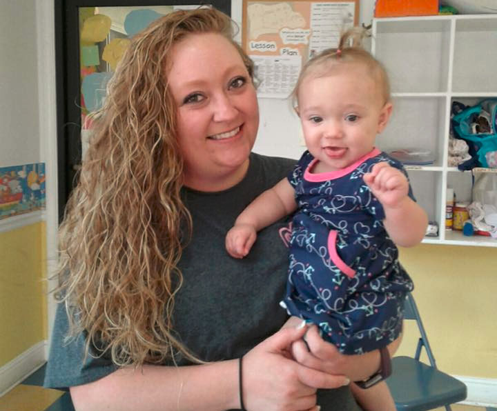 Happy mommy and her adorable baby girl daughter at a Christian Preschool & Daycare Serving Loganville, GA