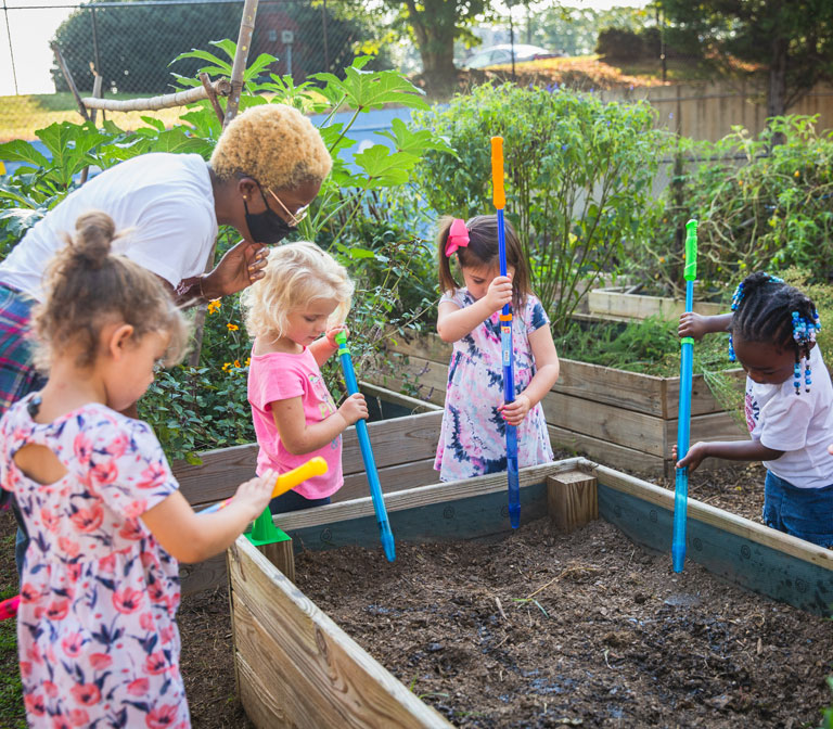 Enrichment Such as Gardening, Music, and Yoga, Included in Tuition